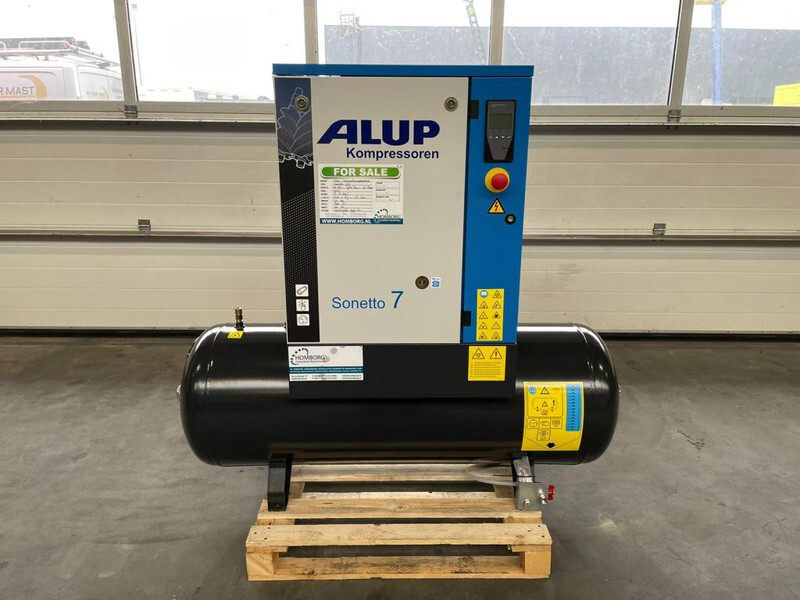 Alup Sonetto 7.5 + 200 Elektrische Schroefcompressor 5.5 kw 780 L / min 10 Bar - Compresor de aire: foto 1 Alup Sonetto 7.5 + 200 Elektrische Schroefcompressor 5.5 kw 780 L / min 10 Bar - Compresor de aire: foto 1