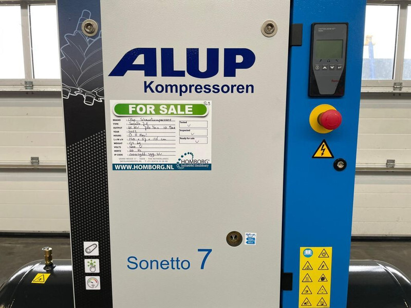 Alup Sonetto 7.5 + 200 Elektrische Schroefcompressor 5.5 kw 780 L / min 10 Bar - Compresor de aire: foto 5 Alup Sonetto 7.5 + 200 Elektrische Schroefcompressor 5.5 kw 780 L / min 10 Bar - Compresor de aire: foto 5