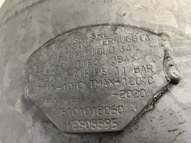 Atlas-Copco 500 Liter Gegalvaniseerde Verticale luchtketel 11 Bar (1 stuks) - Compresor de aire: foto 5 Atlas-Copco 500 Liter Gegalvaniseerde Verticale luchtketel 11 Bar (1 stuks) - Compresor de aire: foto 5