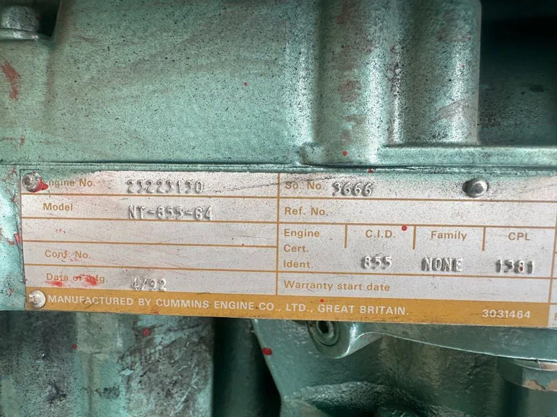 Cummins NT 855 G4 Waterpomp 515 m3 / h 8.5 Bar as new ! 455 hours ! Diesel Waterpump - Bomba de agua: foto 5 Cummins NT 855 G4 Waterpomp 515 m3 / h 8.5 Bar as new ! 455 hours ! Diesel Waterpump - Bomba de agua: foto 5