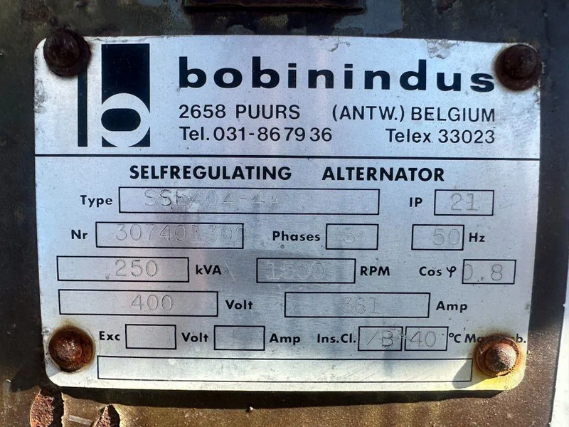 Cummins NTA 855 G Bobinindus 250 kVA generatorset - Generador industriale: foto 3 Cummins NTA 855 G Bobinindus 250 kVA generatorset - Generador industriale: foto 3