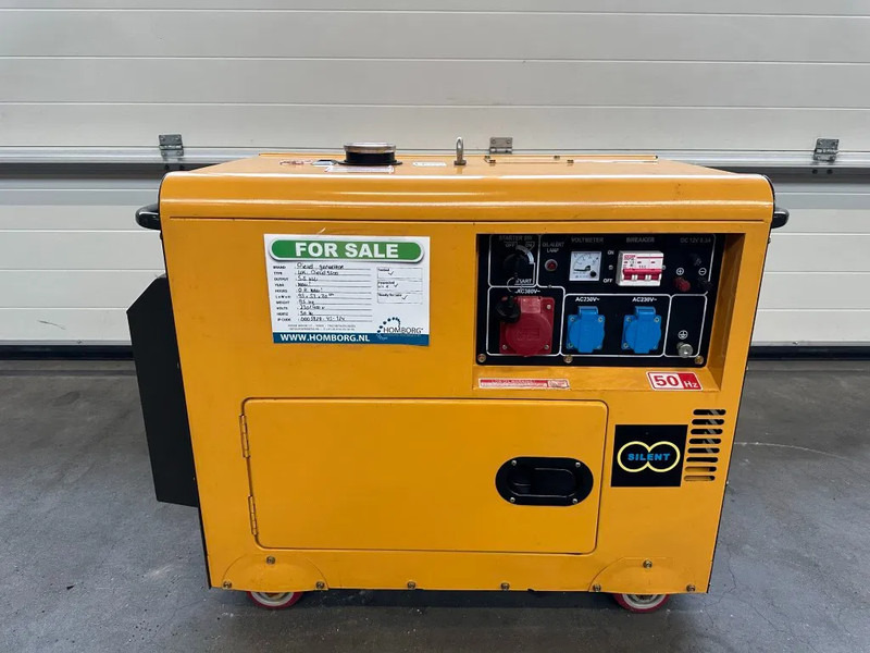 Diesel Diesel Generator UK-9500 5.5 kW 230 en 400 Volt Silent Diesel generator New ! - Generador industriale: foto 1 Diesel Diesel Generator UK-9500 5.5 kW 230 en 400 Volt Silent Diesel generator New ! - Generador industriale: foto 1