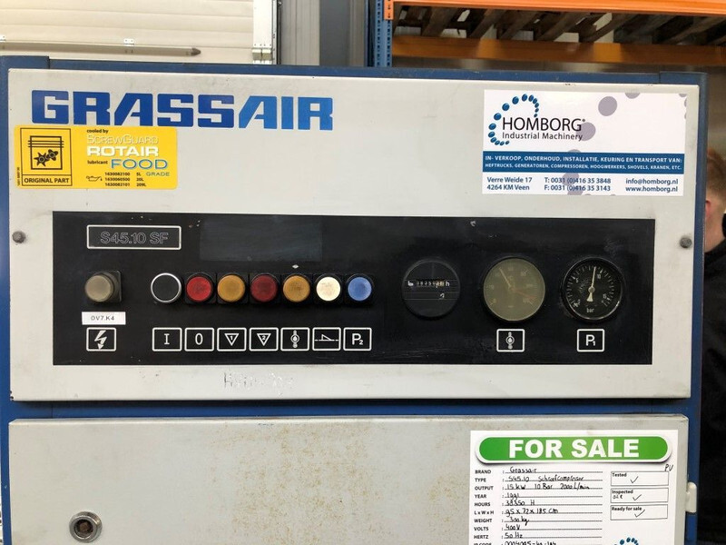 Compresor de aire Grassair S45.10 15 kW 2000 L / min 10 Bar Silent Elektrische schroefcompessor: foto 7