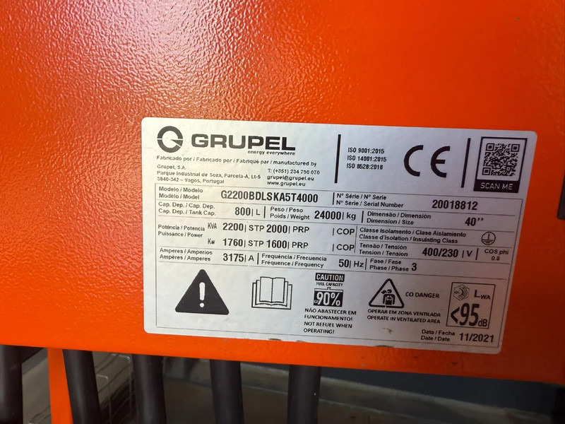 Grupel Baudouin 2200 kVA Silent generatorset in 40 ft container Overstock New ! - Generador industriale: foto 3 Grupel Baudouin 2200 kVA Silent generatorset in 40 ft container Overstock New ! - Generador industriale: foto 3