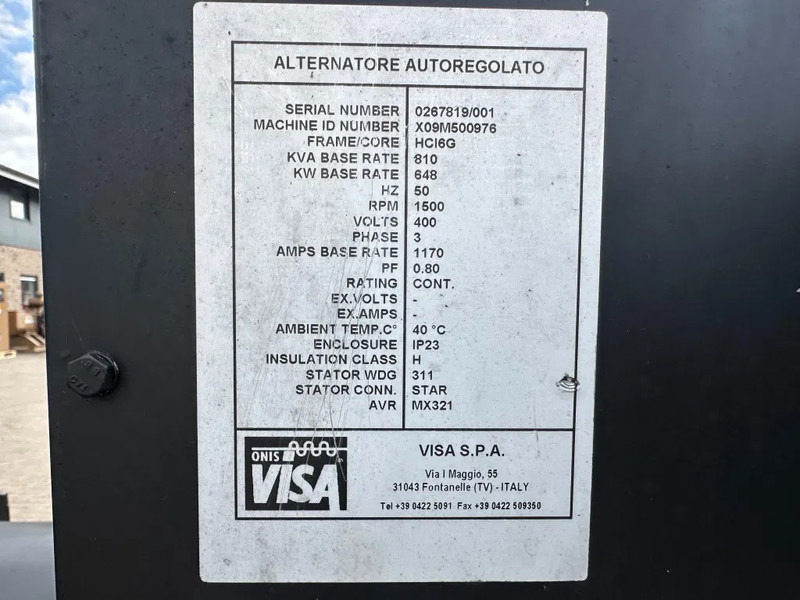 MTU 12V 2000 Stamford 810 kVA generatorset - Generador industriale: foto 4 MTU 12V 2000 Stamford 810 kVA generatorset - Generador industriale: foto 4