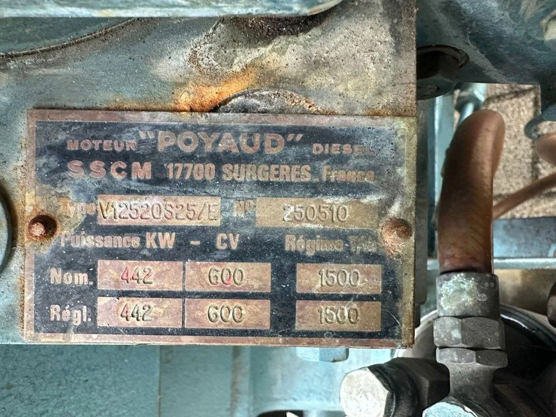 POYAUD Poyaud V12520S25/E Unelec 500 kVA noodstroom generatorset ex Emergency 271 hours - Generador industriale: foto 5 POYAUD Poyaud V12520S25/E Unelec 500 kVA noodstroom generatorset ex Emergency 271 hours - Generador industriale: foto 5