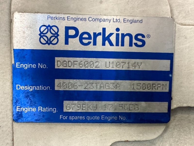 Perkins 4006-23TAG3A Stamford 900 kVA Silent generatorset - Generador industriale: foto 3 Perkins 4006-23TAG3A Stamford 900 kVA Silent generatorset - Generador industriale: foto 3