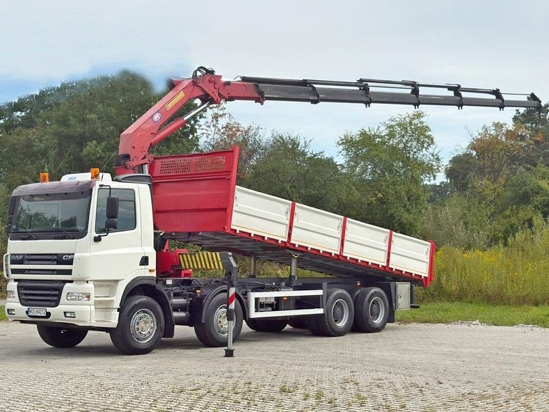 DAF CF 85.380 * HMF 2823 K6 (B3) + FUNK * 8x4 * TOP - Camión volquete, Camión grúa: foto 2 DAF CF 85.380 * HMF 2823 K6 (B3) + FUNK * 8x4 * TOP - Camión volquete, Camión grúa: foto 2
