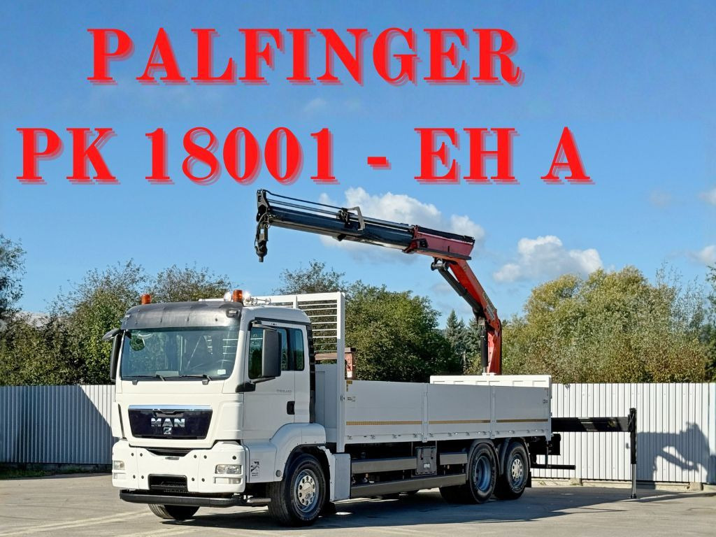 MAN TGS 26.440* PK 18001 - EH A + FUNK* TOPZUSTAND MAN TGS 26.440* PK 18001 - EH A + FUNK* TOPZUSTAND - Camión grúa, Camión caja abierta: foto 1 MAN TGS 26.440* PK 18001 - EH A + FUNK* TOPZUSTAND MAN TGS 26.440* PK 18001 - EH A + FUNK* TOPZUSTAND - Camión grúa, Camión caja abierta: foto 1