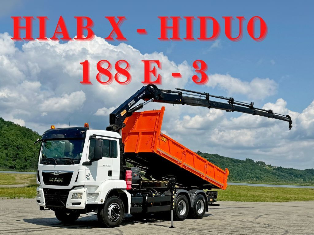 MAN TGS 33.440 * HIAB X-HIDUO 188 E-5 + FUNK * 6x4 - Camión grúa: foto 1 MAN TGS 33.440 * HIAB X-HIDUO 188 E-5 + FUNK * 6x4 - Camión grúa: foto 1