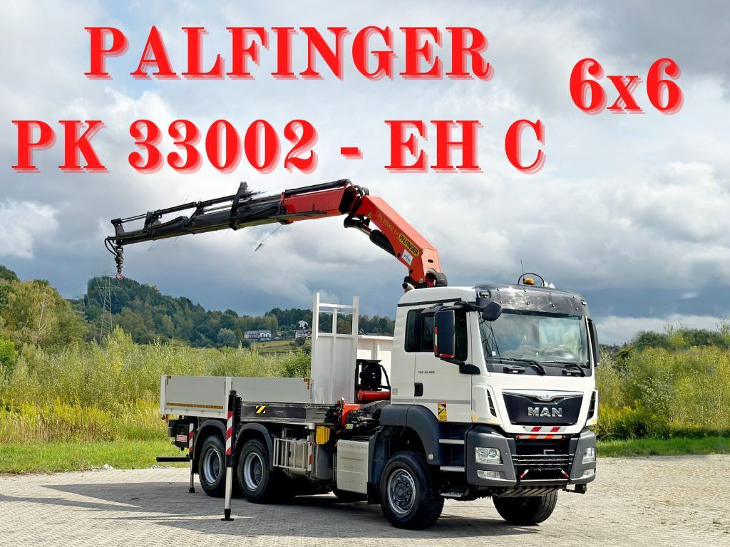 MAN TGS 33.480 * PK 33002-EH C + FUNK/6x6 * TOP - Camión grúa: foto 1 MAN TGS 33.480 * PK 33002-EH C + FUNK/6x6 * TOP - Camión grúa: foto 1