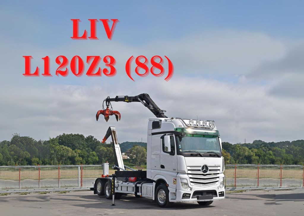 Mercedes-Benz ACTROS 2551 * ABROLLKIPPER * LIV L120 Z3 (88) - Camión multibasculante, Camión grúa: foto 1 Mercedes-Benz ACTROS 2551 * ABROLLKIPPER * LIV L120 Z3 (88) - Camión multibasculante, Camión grúa: foto 1