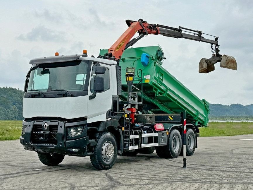 Renault C 430 *KIPPER 5,10 m + PK 16001 - K B* 6x4 - Camión volquete, Camión grúa: foto 2 Renault C 430 *KIPPER 5,10 m + PK 16001 - K B* 6x4 - Camión volquete, Camión grúa: foto 2