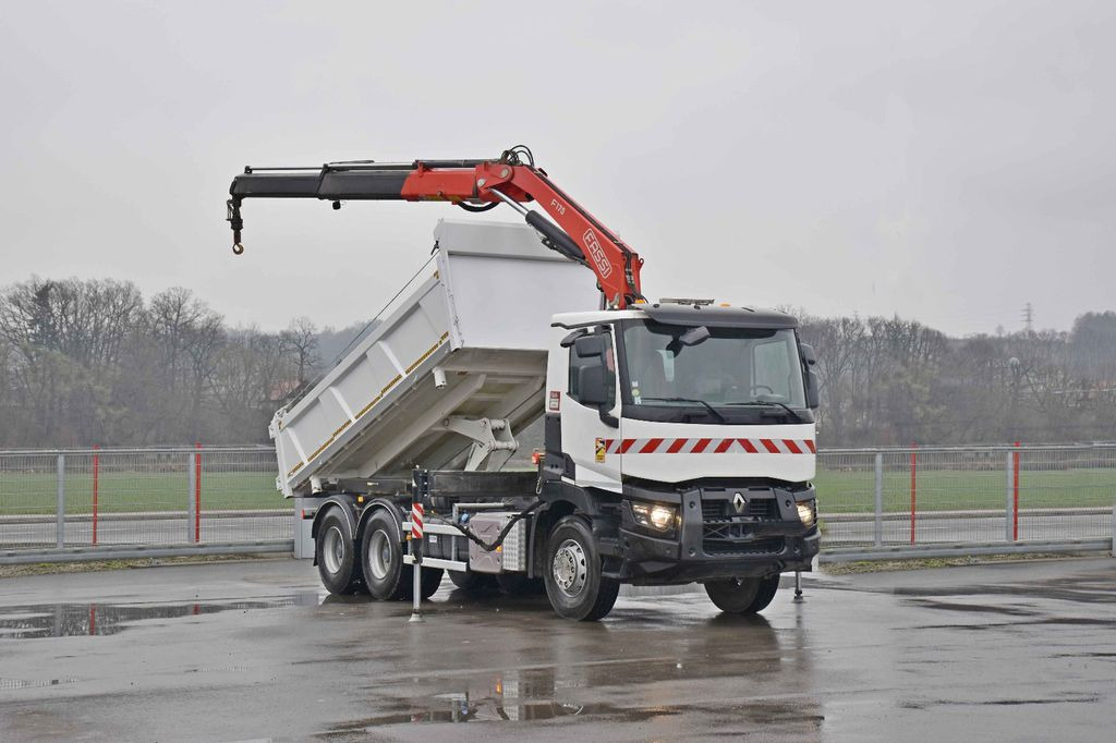 Renault C380 *KIPPER 5,10 m* FASSI F175A.0.22+FUNK /6x4 - Camión volquete, Camión grúa: foto 2 Renault C380 *KIPPER 5,10 m* FASSI F175A.0.22+FUNK /6x4 - Camión volquete, Camión grúa: foto 2