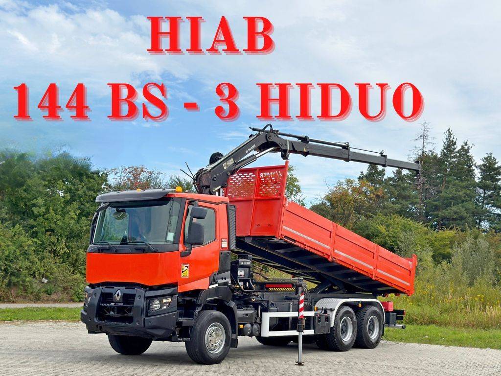 Renault K 380 * HIAB 144 BS - 3 HIDUO + FUNK * 6x4 * TOP - Camión grúa: foto 1 Renault K 380 * HIAB 144 BS - 3 HIDUO + FUNK * 6x4 * TOP - Camión grúa: foto 1