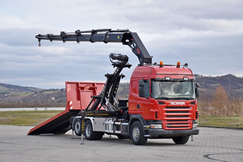 Scania G 400 * Abschleppwagen 6,40m* KRAN + FUNK * TOP - Grua de remolque autos: foto 2 Scania G 400 * Abschleppwagen 6,40m* KRAN + FUNK * TOP - Grua de remolque autos: foto 2