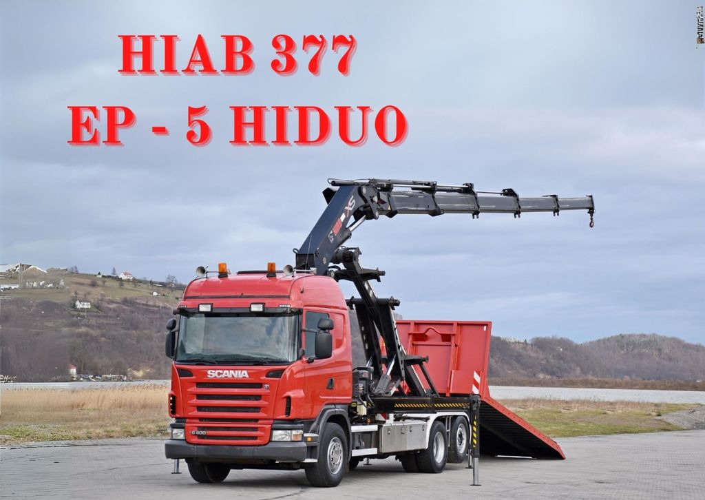 Scania G 400 * Abschleppwagen 6,40m* KRAN + FUNK * TOP - Grua de remolque autos: foto 1 Scania G 400 * Abschleppwagen 6,40m* KRAN + FUNK * TOP - Grua de remolque autos: foto 1
