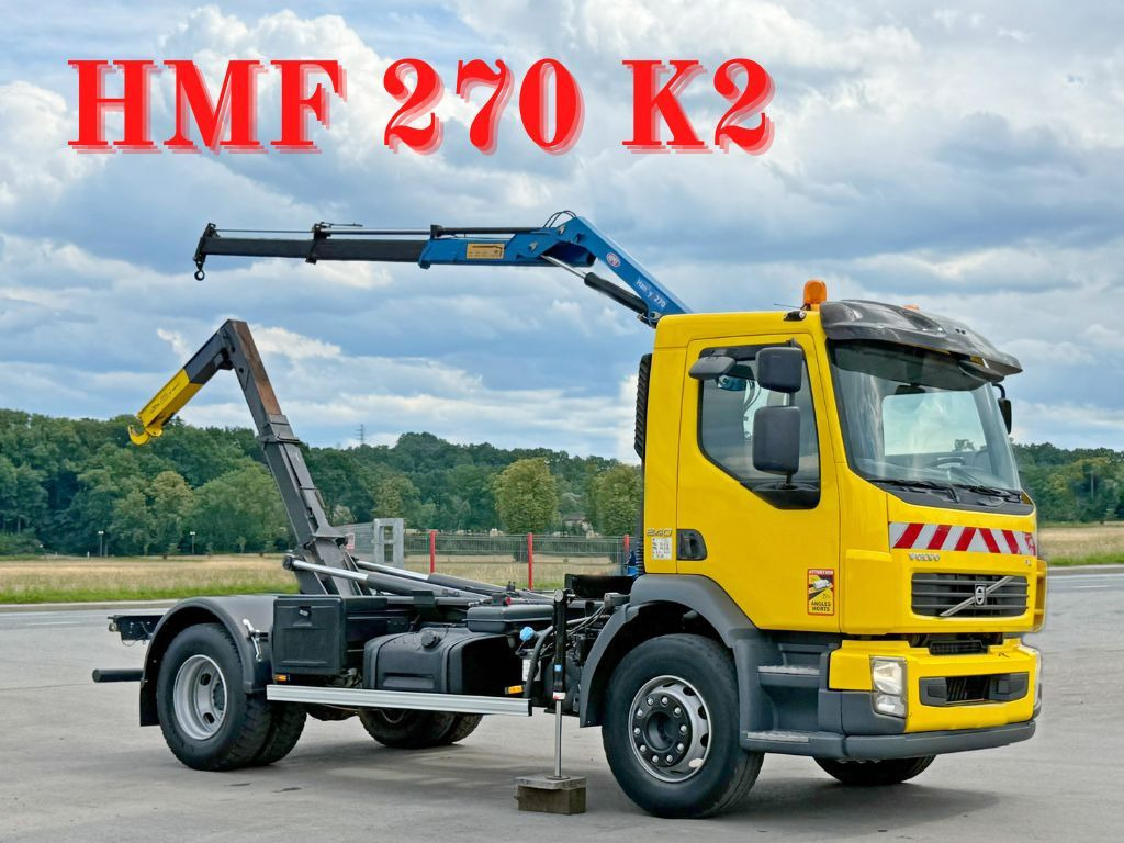 Volvo FL 240 * Abrollkipper * HMF 270 K2 * TOPZUSTAND - Camión multibasculante: foto 1 Volvo FL 240 * Abrollkipper * HMF 270 K2 * TOPZUSTAND - Camión multibasculante: foto 1