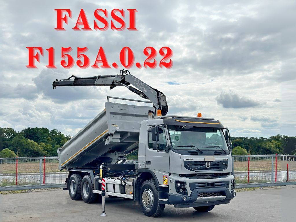 Volvo FMX 420 Kipper 5,10m *FASSI F155A.0.22+FUNK/6x4 - Camión volquete: foto 1 Volvo FMX 420 Kipper 5,10m *FASSI F155A.0.22+FUNK/6x4 - Camión volquete: foto 1
