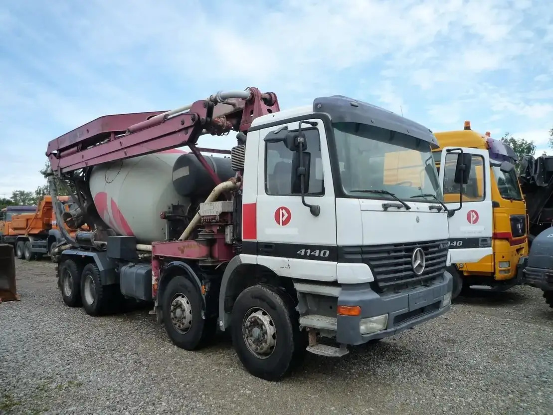 Mercedes-Benz Actros 4141 - Camión hormigonera con bomba: foto 1 Mercedes-Benz Actros 4141 - Camión hormigonera con bomba: foto 1