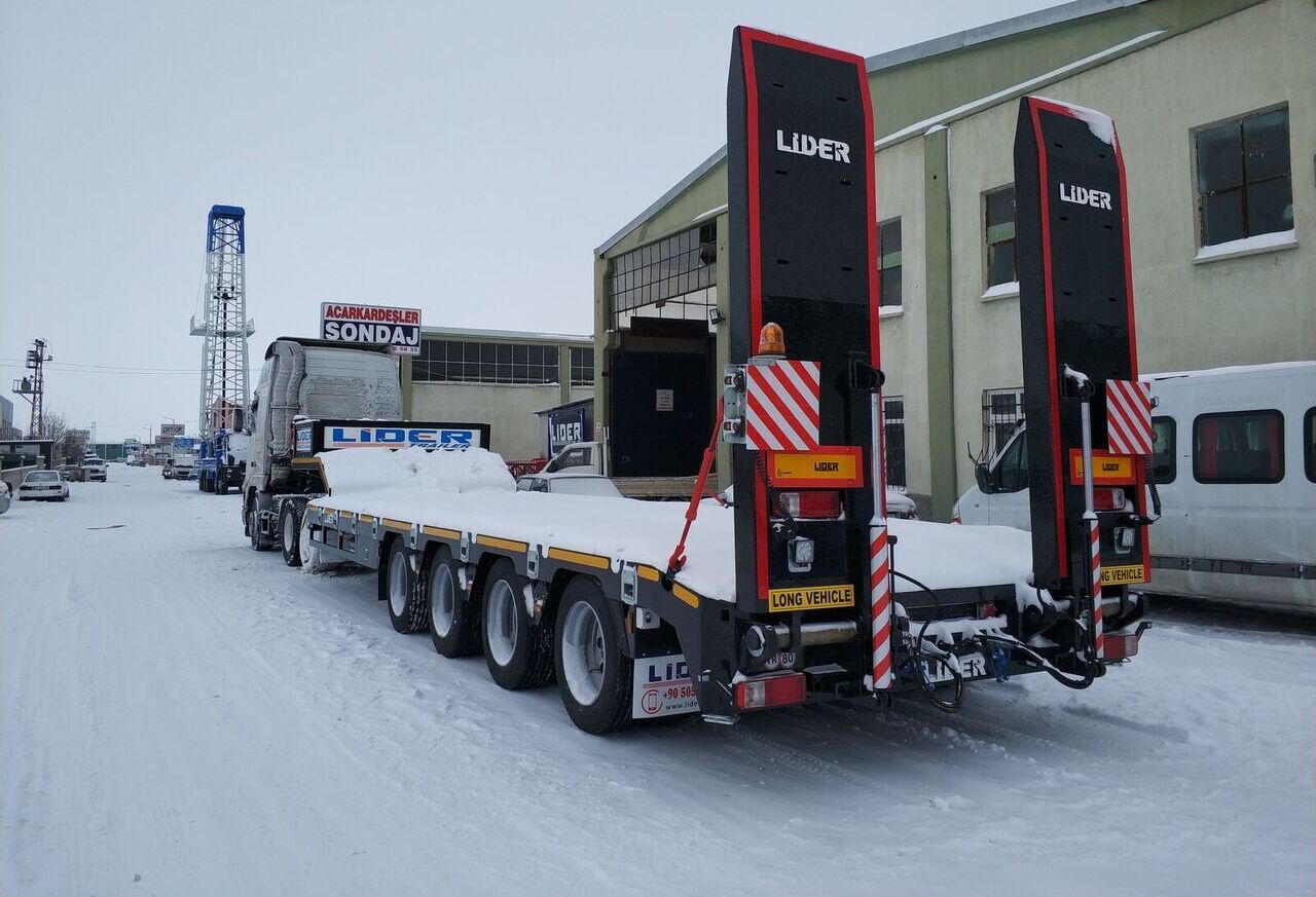 Semirremolque góndola rebajadas para transporte de equipos pesados nuevo LIDER 2025 model new directly from manufacturer company available stock: foto 11