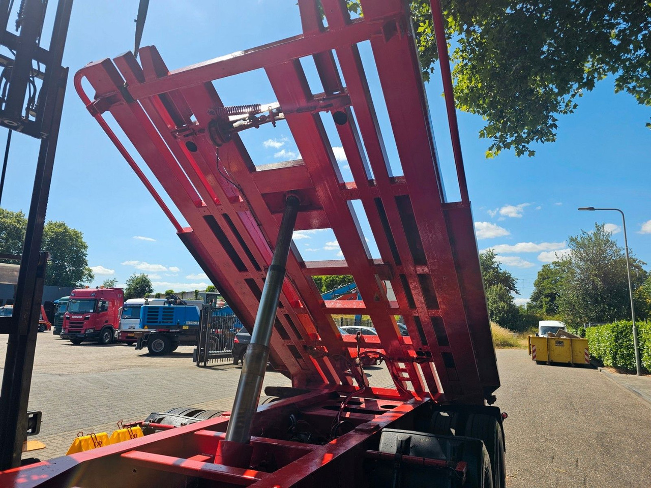 Remolque multilift/ Portacontenedores de cadenas Kel-Berg D24 3 Achs Abroll Kipper Annhänger: foto 10