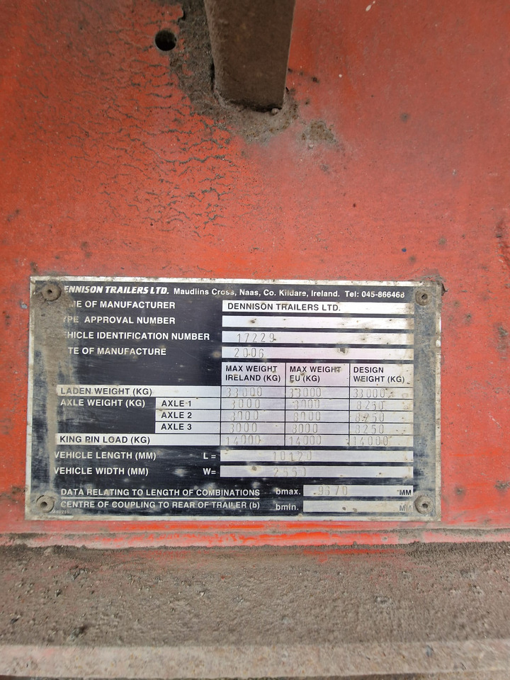 2006 Dennison Bulk Tipping Trailer - Semirremolque volquete: foto 3 2006 Dennison Bulk Tipping Trailer - Semirremolque volquete: foto 3