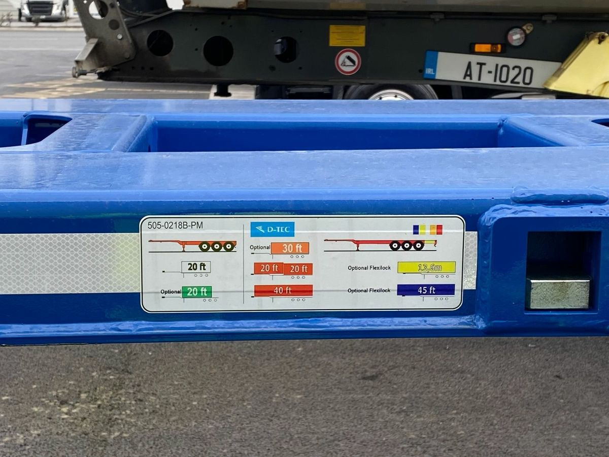 New D-TEC CONTAINER CHASSIS PM-3-SSliding - Remolque portacontenedore/ Intercambiable: foto 3 New D-TEC CONTAINER CHASSIS PM-3-SSliding - Remolque portacontenedore/ Intercambiable: foto 3