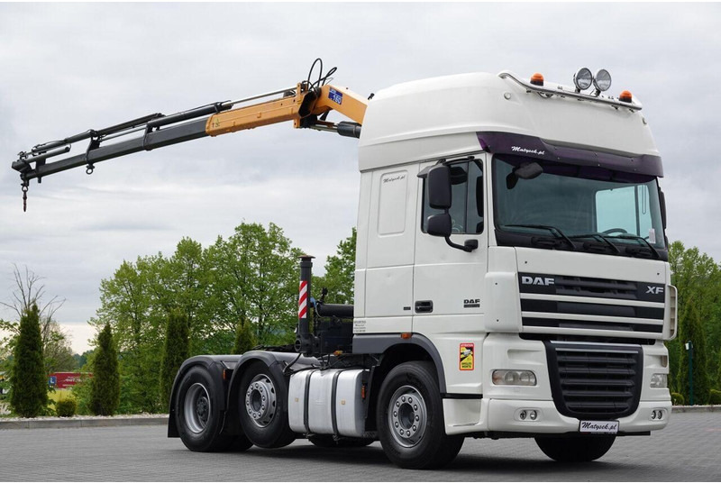 DAF XF 105.510 / CIĄGNIK SIODŁOWY PUSHER / + HDS COPMA 160.5 / WYSÓ - Cabeza tractora: foto 1 DAF XF 105.510 / CIĄGNIK SIODŁOWY PUSHER / + HDS COPMA 160.5 / WYSÓ - Cabeza tractora: foto 1