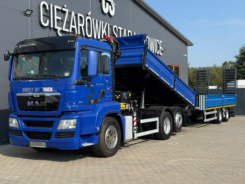 MAN TGS 26.360 wywrotka 3-stronna hds HMF 1420 K2+ Samro CD19TJ przy - Cabeza tractora: foto 1 MAN TGS 26.360 wywrotka 3-stronna hds HMF 1420 K2+ Samro CD19TJ przy - Cabeza tractora: foto 1