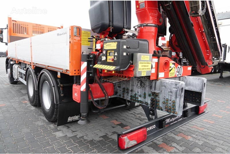 Camión caja abierta, Camión grúa Iveco 420 Flatbed + crane FASSI 185 6x2: foto 12 Camión caja abierta, Camión grúa Iveco 420 Flatbed + crane FASSI 185 6x2: foto 12