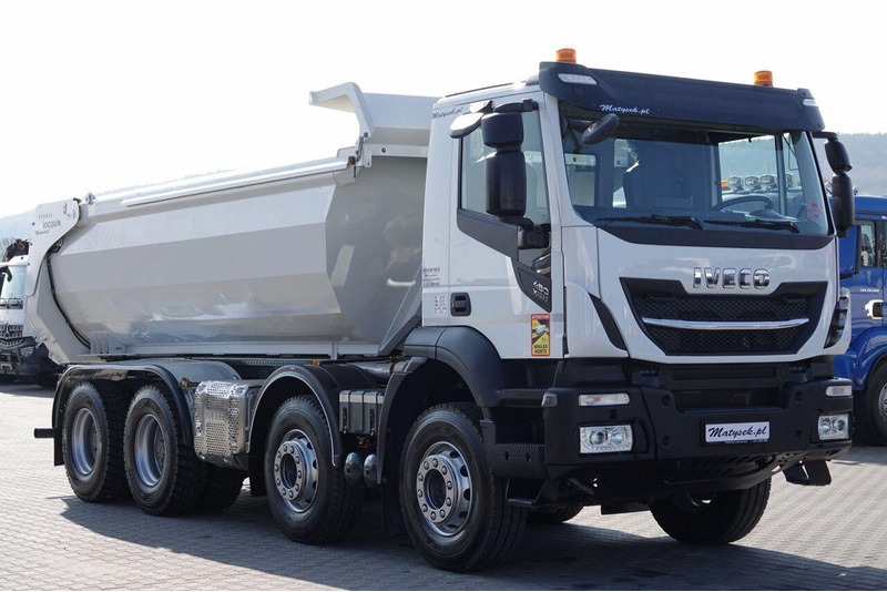 Camión volquete Iveco STRALIS X-WAY 480 / 8x4 / WYWROTKA TYLNOZSYP + HYDROKLAPA / OPON: foto 8