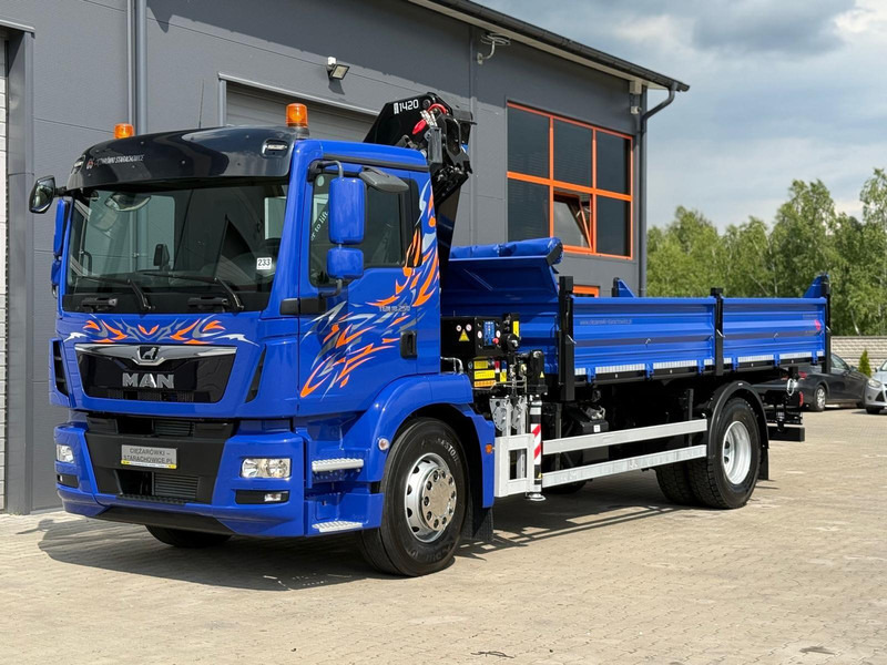 MAN MAN TGM TGL TGS 18.250 // E6 // wywrotka + HDS HMF z pilotem // - Camión volquete: foto 4 MAN MAN TGM TGL TGS 18.250 // E6 // wywrotka + HDS HMF z pilotem // - Camión volquete: foto 4