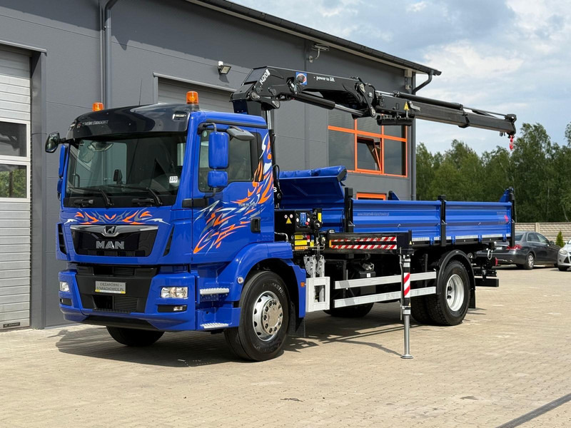 MAN MAN TGM TGL TGS 18.250 // E6 // wywrotka + HDS HMF z pilotem // - Camión volquete: foto 2 MAN MAN TGM TGL TGS 18.250 // E6 // wywrotka + HDS HMF z pilotem // - Camión volquete: foto 2