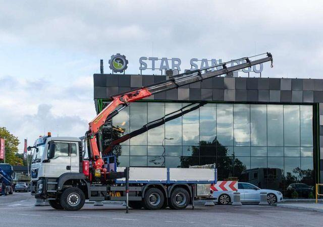 MAN TGS 26.400 6x6 PALFINGER PK 33002 EH Crane Kran - Camión caja abierta, Camión grúa: foto 4 MAN TGS 26.400 6x6 PALFINGER PK 33002 EH Crane Kran - Camión caja abierta, Camión grúa: foto 4