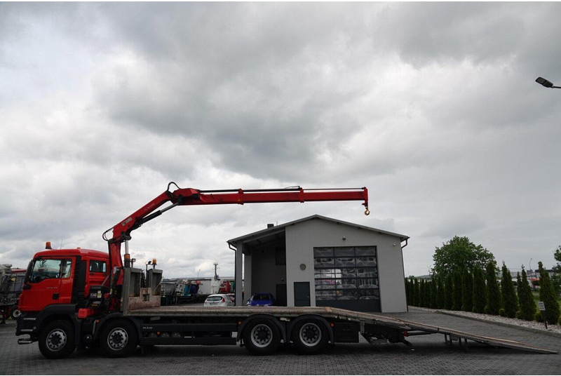 MAN TGS 35.360 / 8x2-4 / LAWETA + HDS HIAB 166 E-2 / OŚ PODNOSZONA / - Grua de remolque autos: foto 3 MAN TGS 35.360 / 8x2-4 / LAWETA + HDS HIAB 166 E-2 / OŚ PODNOSZONA / - Grua de remolque autos: foto 3