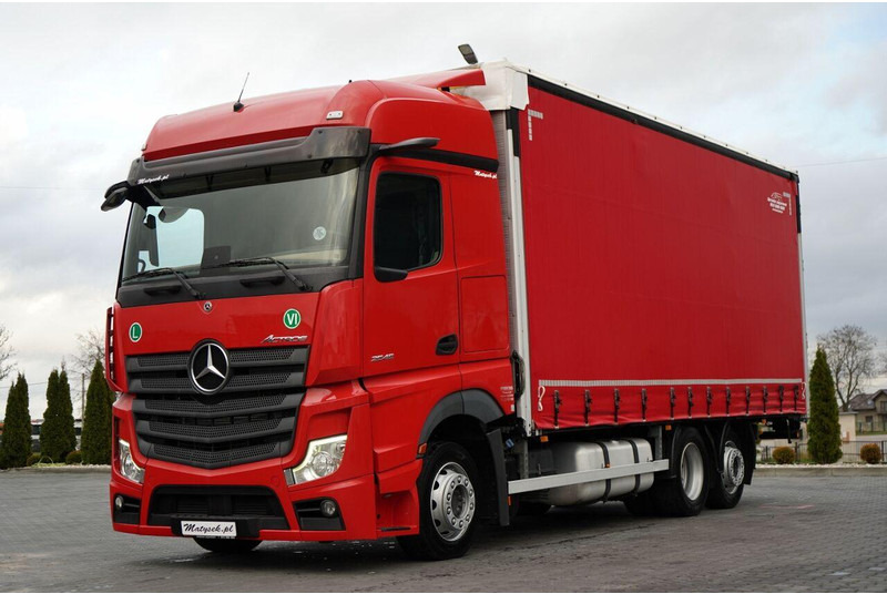 Mercedes-Benz ACTROS / 2545 / SOLÓWKA / 6x2 / I-PARK COOL / BIG SPACE / WIELT - Camión lona: foto 1 Mercedes-Benz ACTROS / 2545 / SOLÓWKA / 6x2 / I-PARK COOL / BIG SPACE / WIELT - Camión lona: foto 1