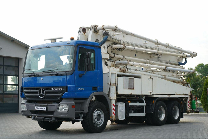 Mercedes-Benz ACTROS 2636 / POMPA SERMAC 5Z37 / 37 METRÓW / STEROWANIE RADIOW - Camión bomba de hormigón: foto 1 Mercedes-Benz ACTROS 2636 / POMPA SERMAC 5Z37 / 37 METRÓW / STEROWANIE RADIOW - Camión bomba de hormigón: foto 1