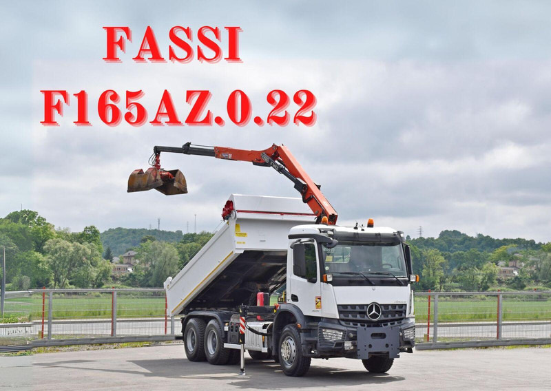 Mercedes-Benz AROCS 2635* FASSI F165AZ.0.22 + FUNK * 6x4 - Camión volquete, Camión grúa: foto 1 Mercedes-Benz AROCS 2635* FASSI F165AZ.0.22 + FUNK * 6x4 - Camión volquete, Camión grúa: foto 1