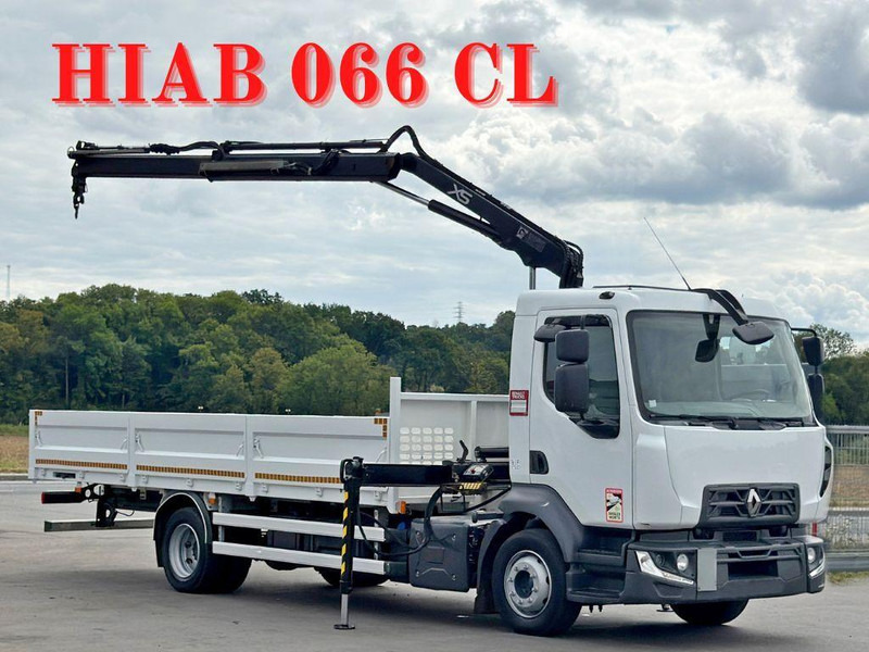 Renault D12.210 * HIAB 066 CL * TOPZUSTAND - Camión caja abierta, Camión grúa: foto 1 Renault D12.210 * HIAB 066 CL * TOPZUSTAND - Camión caja abierta, Camión grúa: foto 1