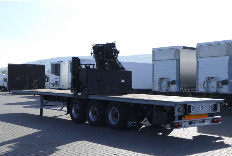 Samro NACZEPA PLATFORMA + HDS HIAB R 150 / DO BUDOWLANKI / PODŁOGA SZY - Semirremolque plataforma/ Caja abierta: foto 4 Samro NACZEPA PLATFORMA + HDS HIAB R 150 / DO BUDOWLANKI / PODŁOGA SZY - Semirremolque plataforma/ Caja abierta: foto 4