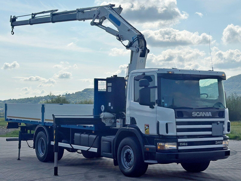 Scania 114 G 340 * PRITSCHE 7,00m * EFFER 210 3S + FUNK - Camión caja abierta, Camión grúa: foto 2 Scania 114 G 340 * PRITSCHE 7,00m * EFFER 210 3S + FUNK - Camión caja abierta, Camión grúa: foto 2
