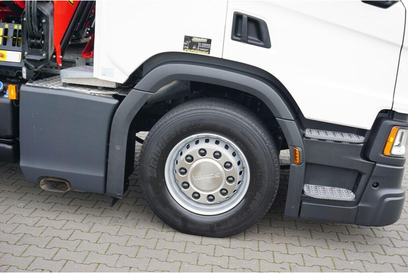 Camión caja abierta, Camión grúa Scania P 410 / 6 X 2 / SKRZYNIOWY + HDS / PALFINGER PK 24 001 / OŚ SKRĘ: foto 19