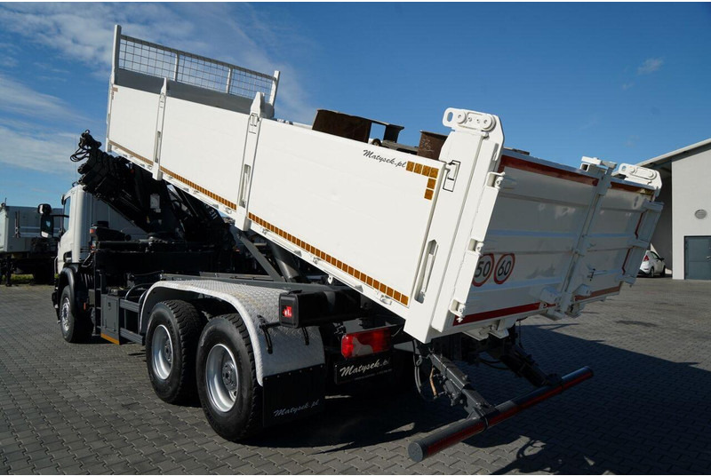 Scania P 410 / 6x4 / WYWROTKA - 6 M + HDS HIAB XS 211 / STEROWANIE RADI - Camión volquete, Camión grúa: foto 2 Scania P 410 / 6x4 / WYWROTKA - 6 M + HDS HIAB XS 211 / STEROWANIE RADI - Camión volquete, Camión grúa: foto 2