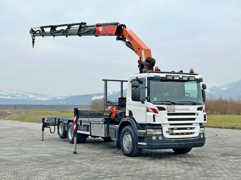 Scania P 420* PLATFORM 6,80m * PK 29002+FUNK * TOP - Camión caja abierta, Camión grúa: foto 2 Scania P 420* PLATFORM 6,80m * PK 29002+FUNK * TOP - Camión caja abierta, Camión grúa: foto 2