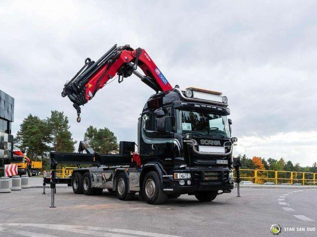 Scania R580 8x4 HMF 5020-K6, JOAB L20 5200AK Hooklift - Camión multibasculante, Camión grúa: foto 4 Scania R580 8x4 HMF 5020-K6, JOAB L20 5200AK Hooklift - Camión multibasculante, Camión grúa: foto 4