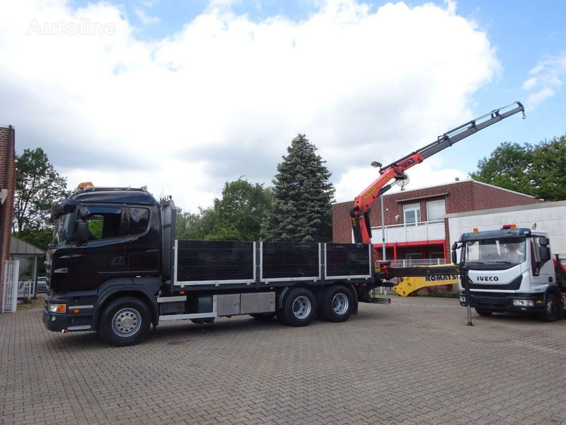 Scania R620 V8 6x2 Flatbed + Palfinger Crane PK 22002 EH - Camión caja abierta, Camión grúa: foto 4 Scania R620 V8 6x2 Flatbed + Palfinger Crane PK 22002 EH - Camión caja abierta, Camión grúa: foto 4