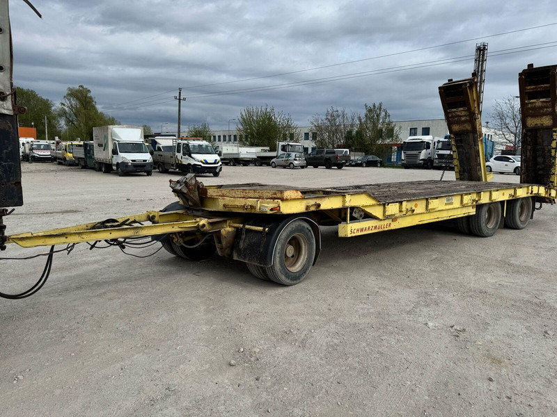 Schwarzmüller heavy machinery transporter - Remolque plataforma/ Caja abierta: foto 1 Schwarzmüller heavy machinery transporter - Remolque plataforma/ Caja abierta: foto 1