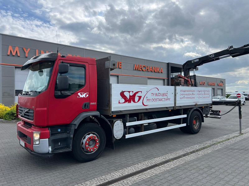 Volvo FE 320 FLATBED CRANE KRAN HDS HIAB 122B-2 DUO - Camión caja abierta, Camión grúa: foto 2 Volvo FE 320 FLATBED CRANE KRAN HDS HIAB 122B-2 DUO - Camión caja abierta, Camión grúa: foto 2