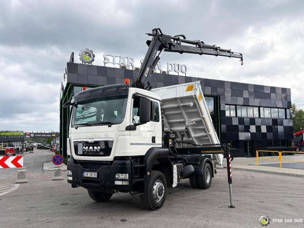 MAN TGS 18.360 4x4 HIAB 144 E-4 Crane Kipper - Camión volquete: foto 1 MAN TGS 18.360 4x4 HIAB 144 E-4 Crane Kipper - Camión volquete: foto 1